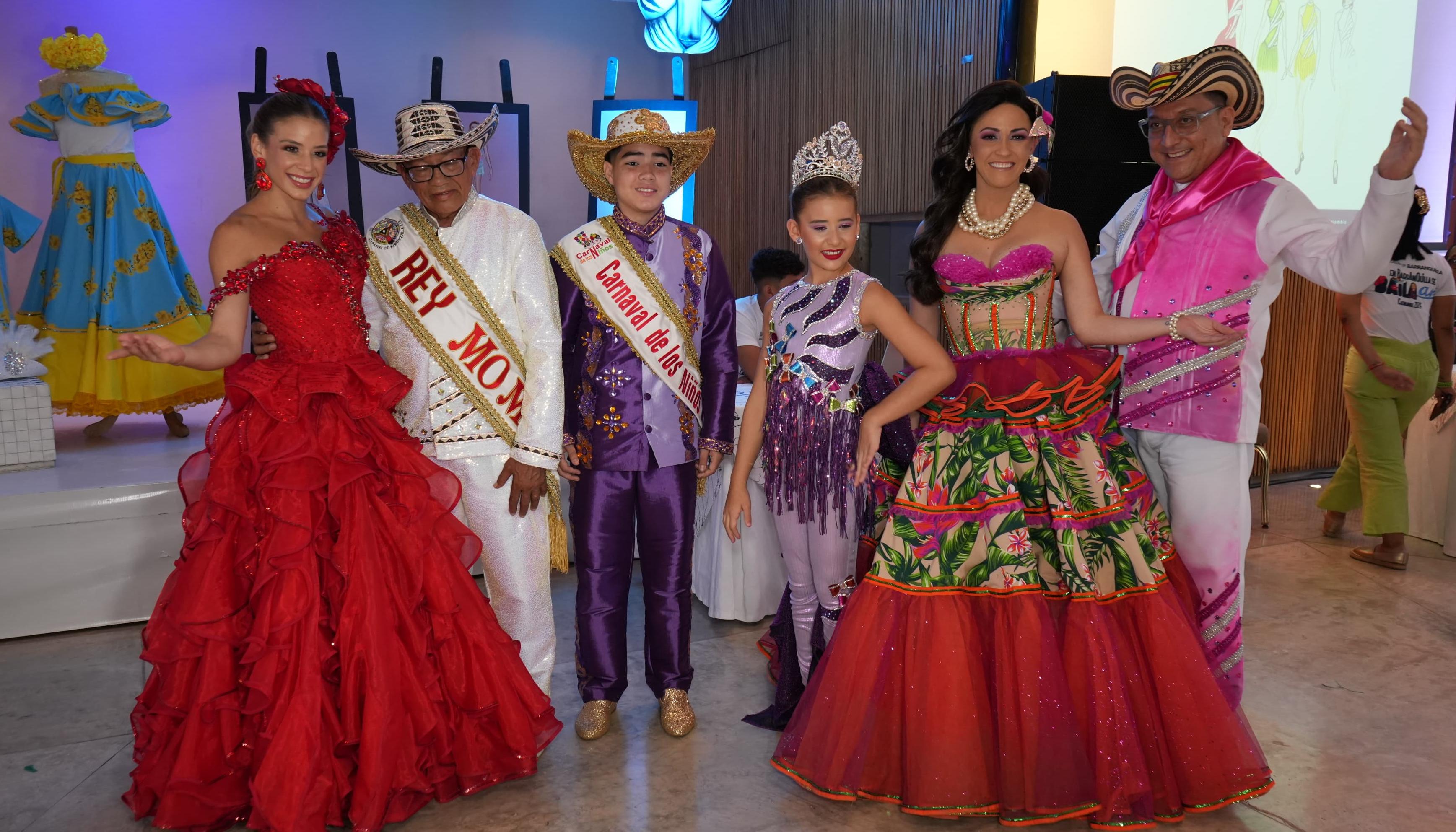 Los reyes del Carnaval durante el evento.