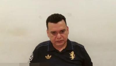 Digno Palomino durante la audiencia virtual. 