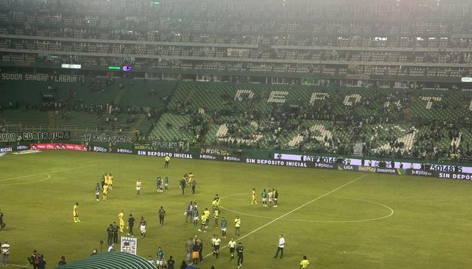 Disturbios en el estadio Palmaseca. 