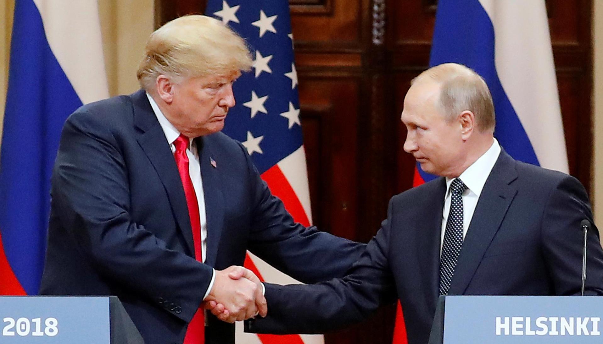 El Presidente estadounidense, Donald Trump y su homólogo ruso, Vladimir Putin.