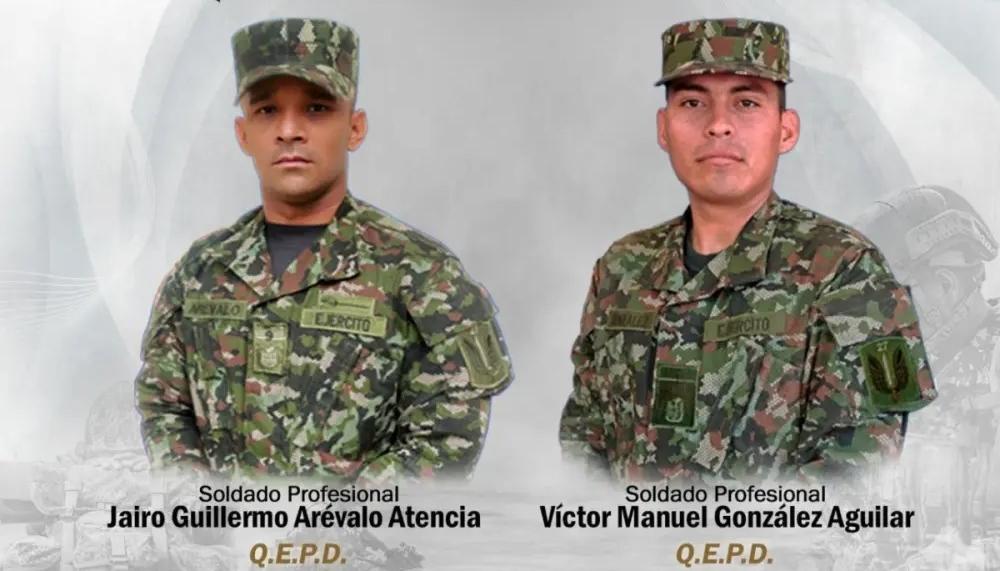 Los dos soldados profesionales.