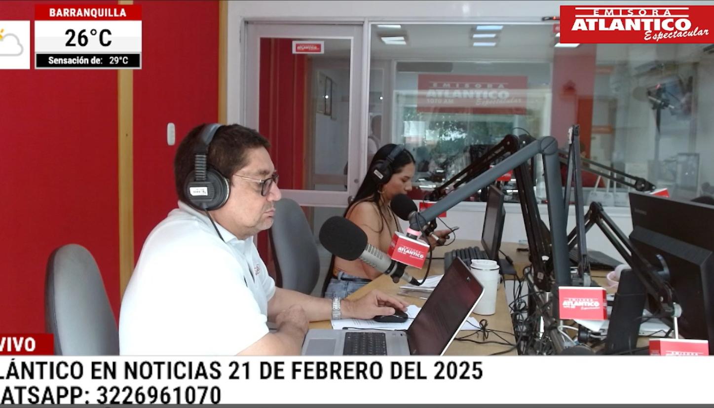 Transmisión de Atlántico en Noticias.