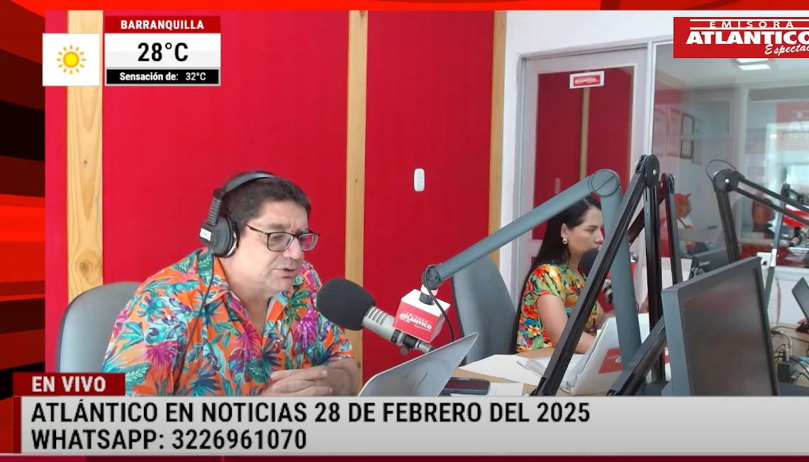 Transmisión de Atlántico en Noticias.