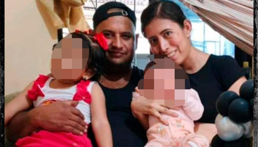 La pareja de esposos y los dos menores fallecidos.