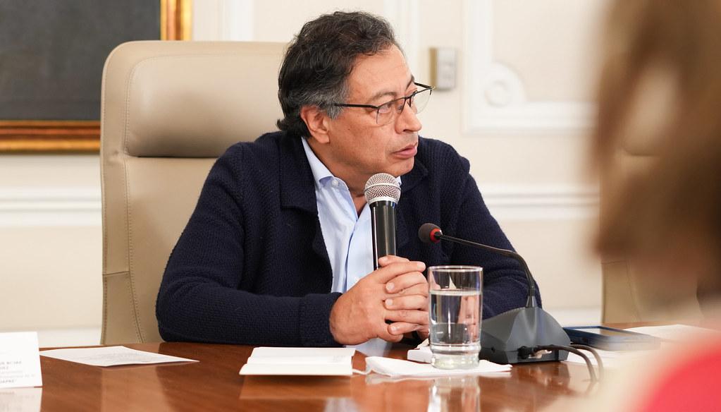 El Presidente Gustavo Petro en el Consejo de Ministro. 