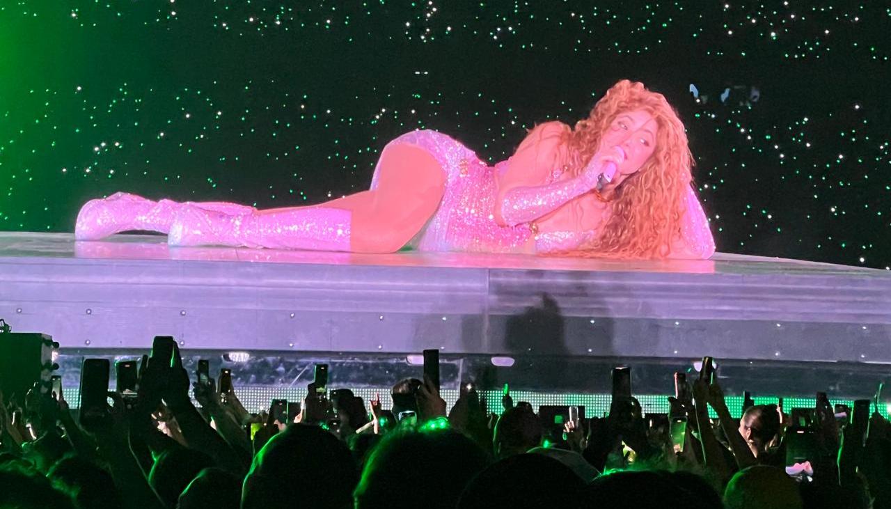 Shakira en su segundo concierto en el estadio Metropolitano. 