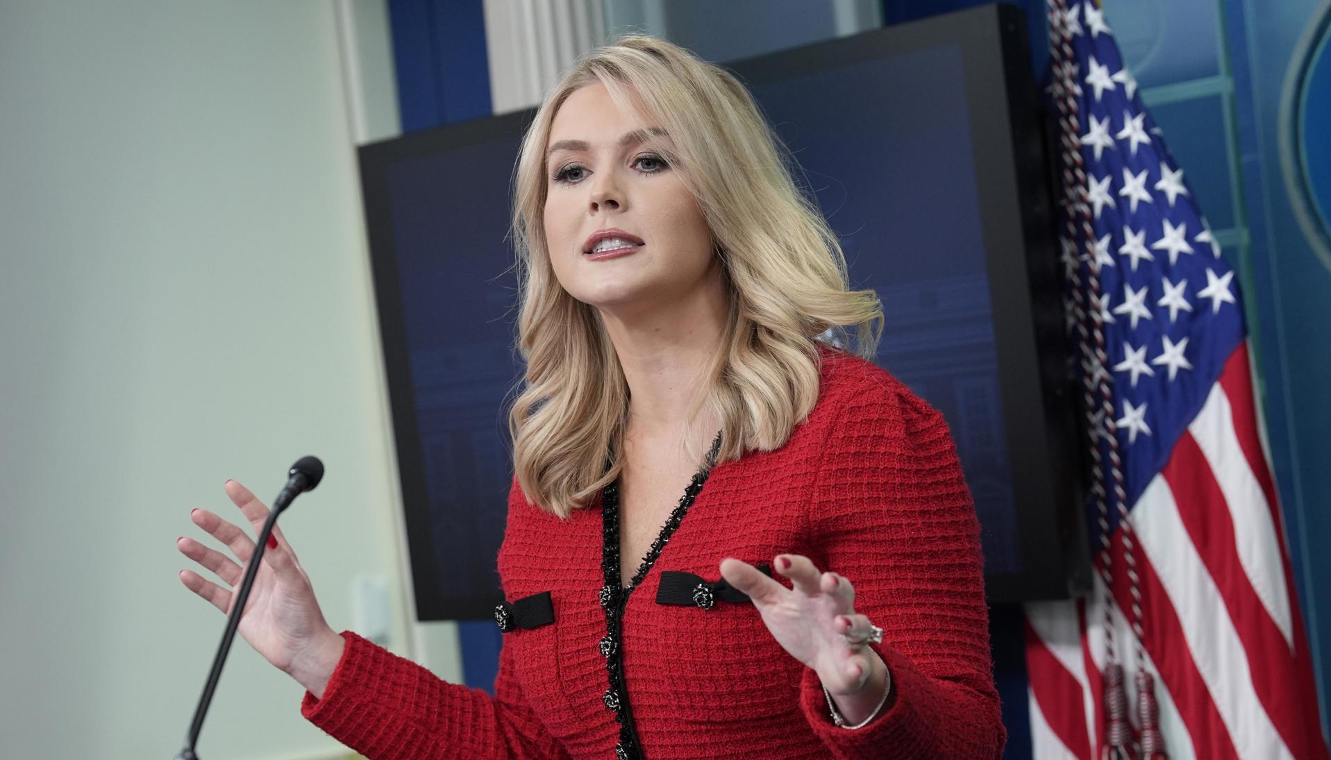 La secretaria de prensa de la Casa Blanca, Karoline Leavitt.