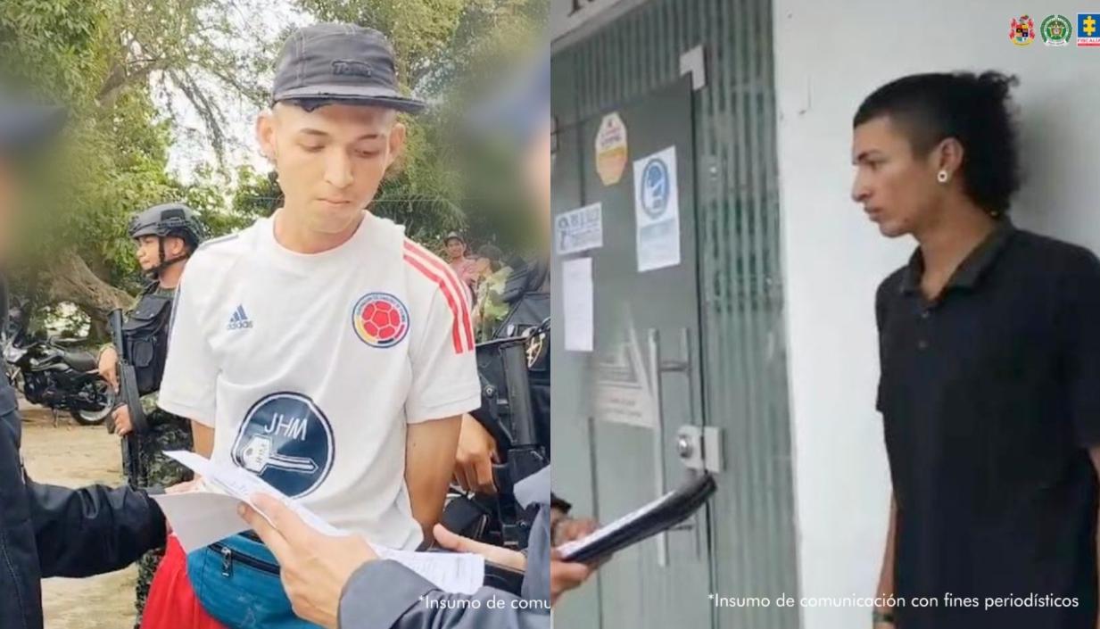 Los capturas de los dos jóvenes fue mediante orden judicial. 