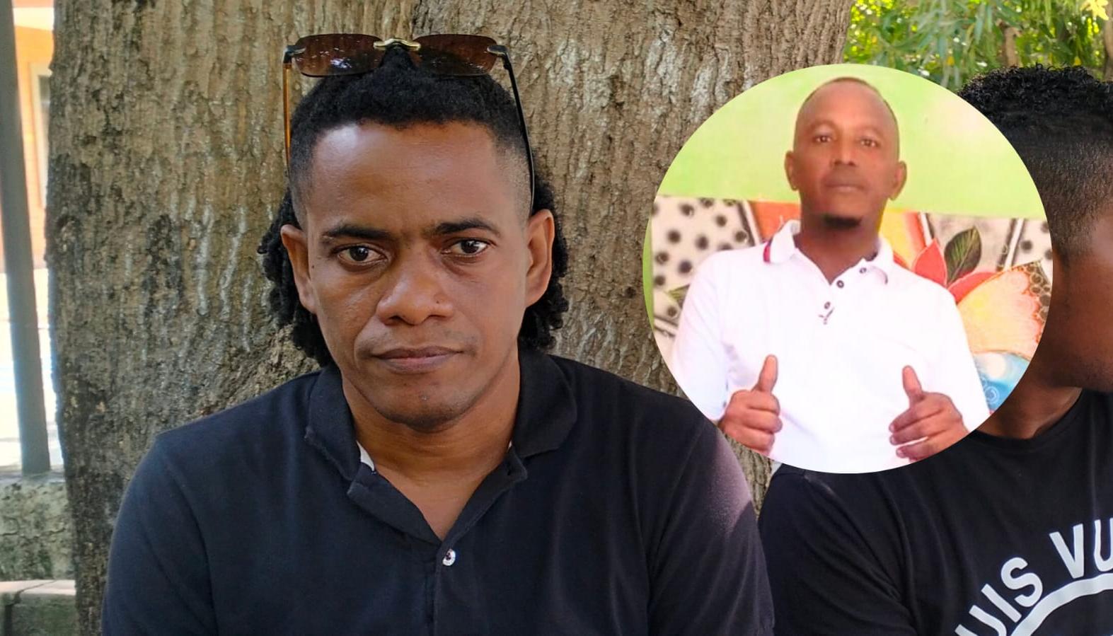 Manuel Orozco y su primo Gilberto Junior Santana Almanza, asesinado en El Bosque.