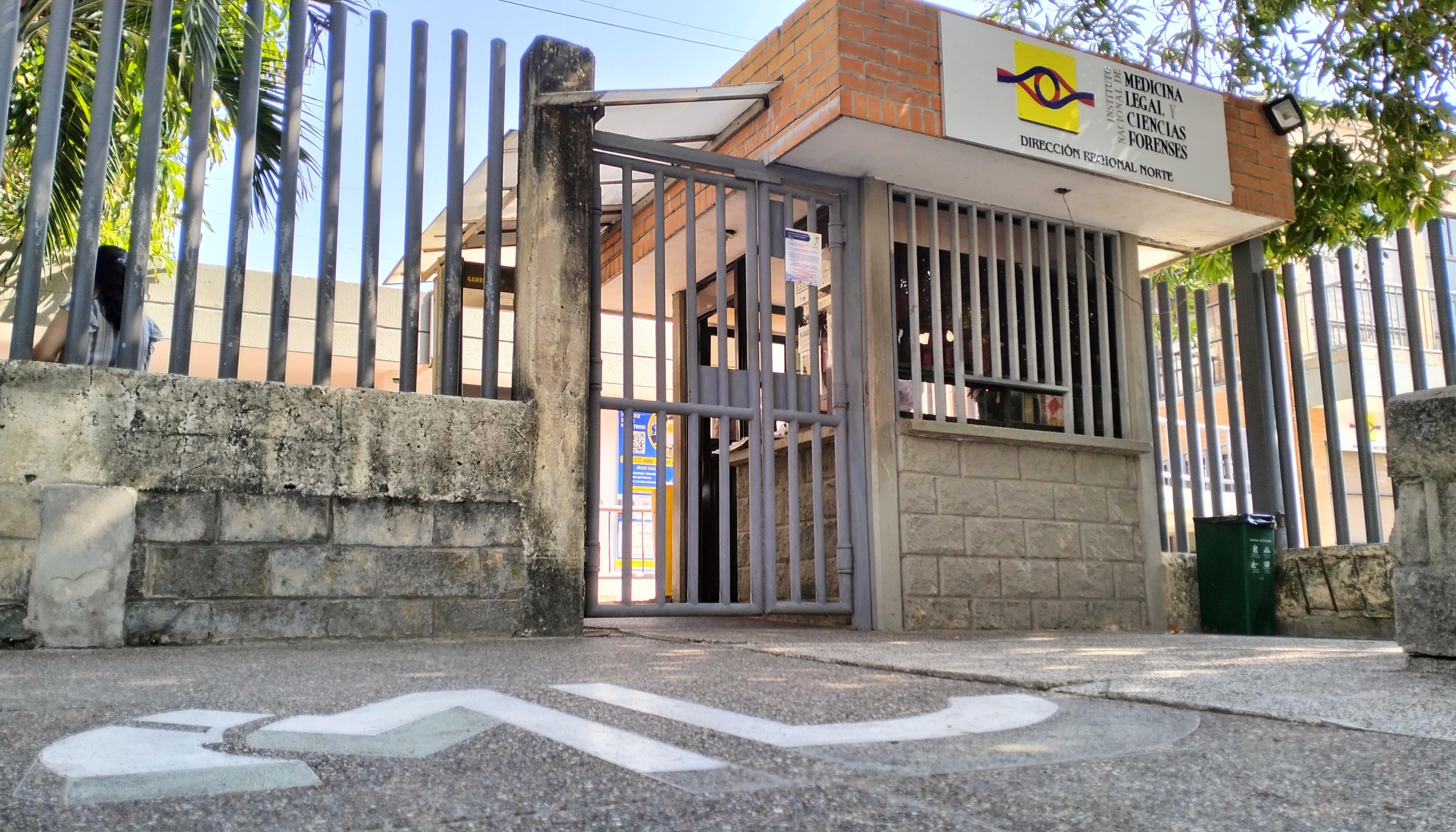 Fachada de Medicina Legal, en Barranquilla. 