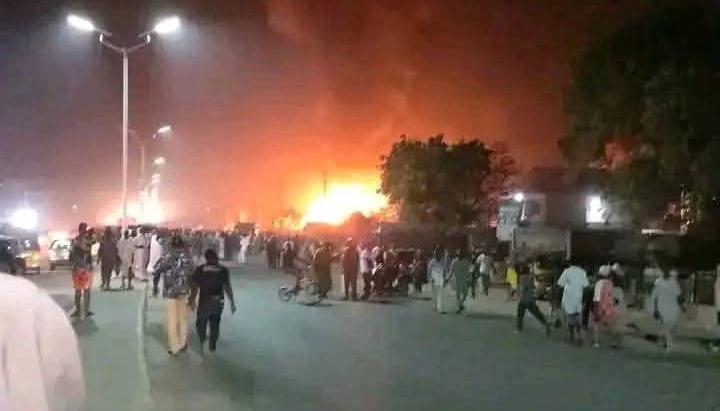 Zona donde se produjo el incendio.