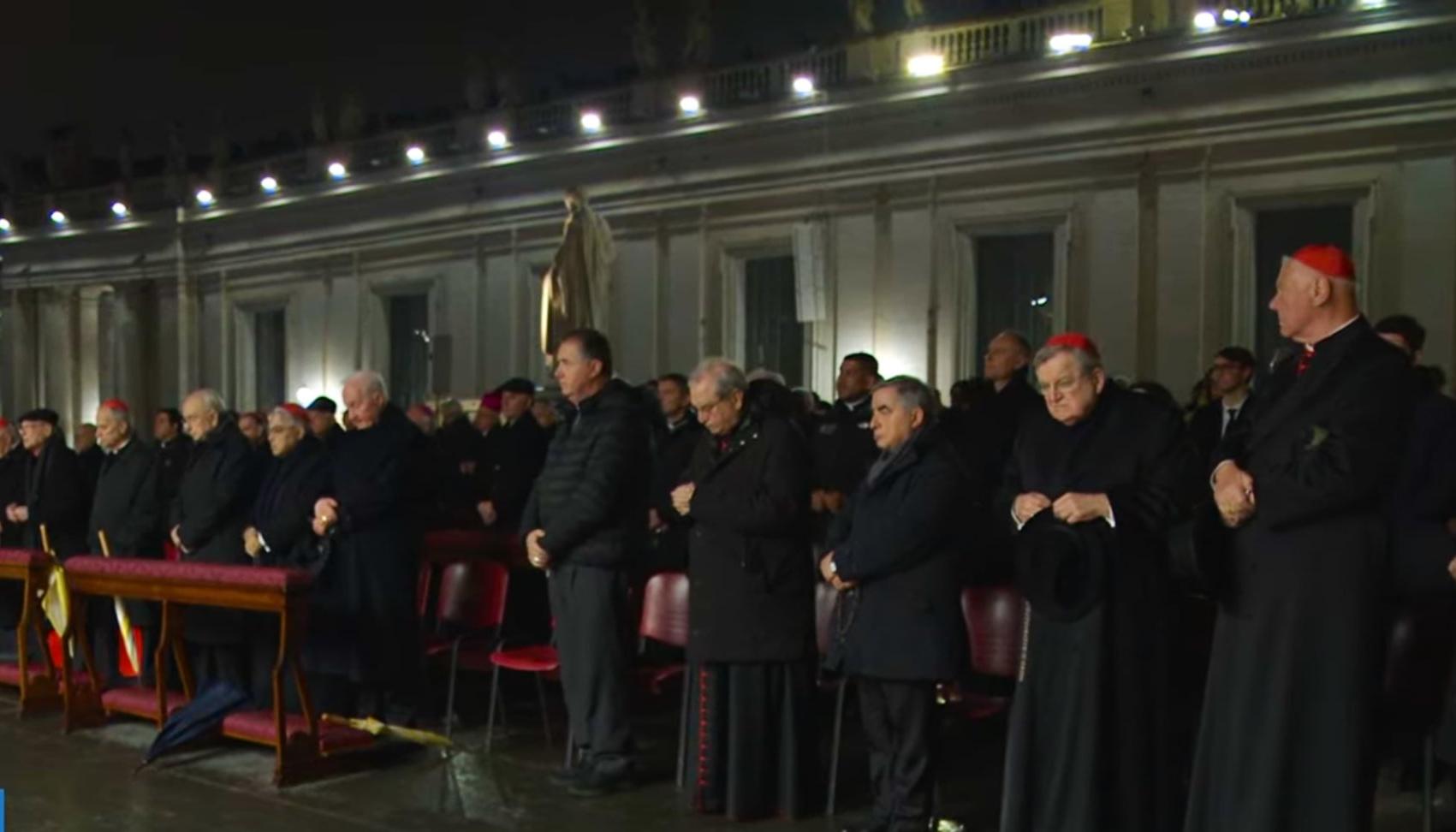 Momento de la oración.