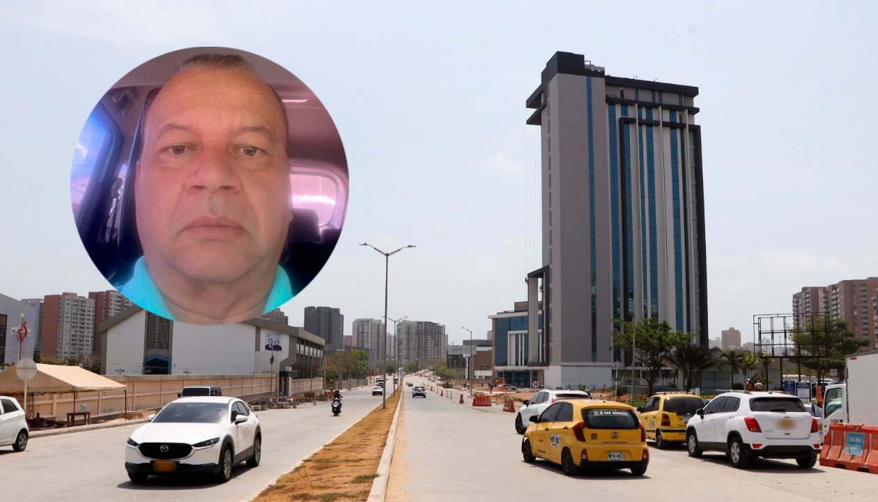 Wilton Molina, abogado demandante, con una aspecto del Corredor Universitario. 