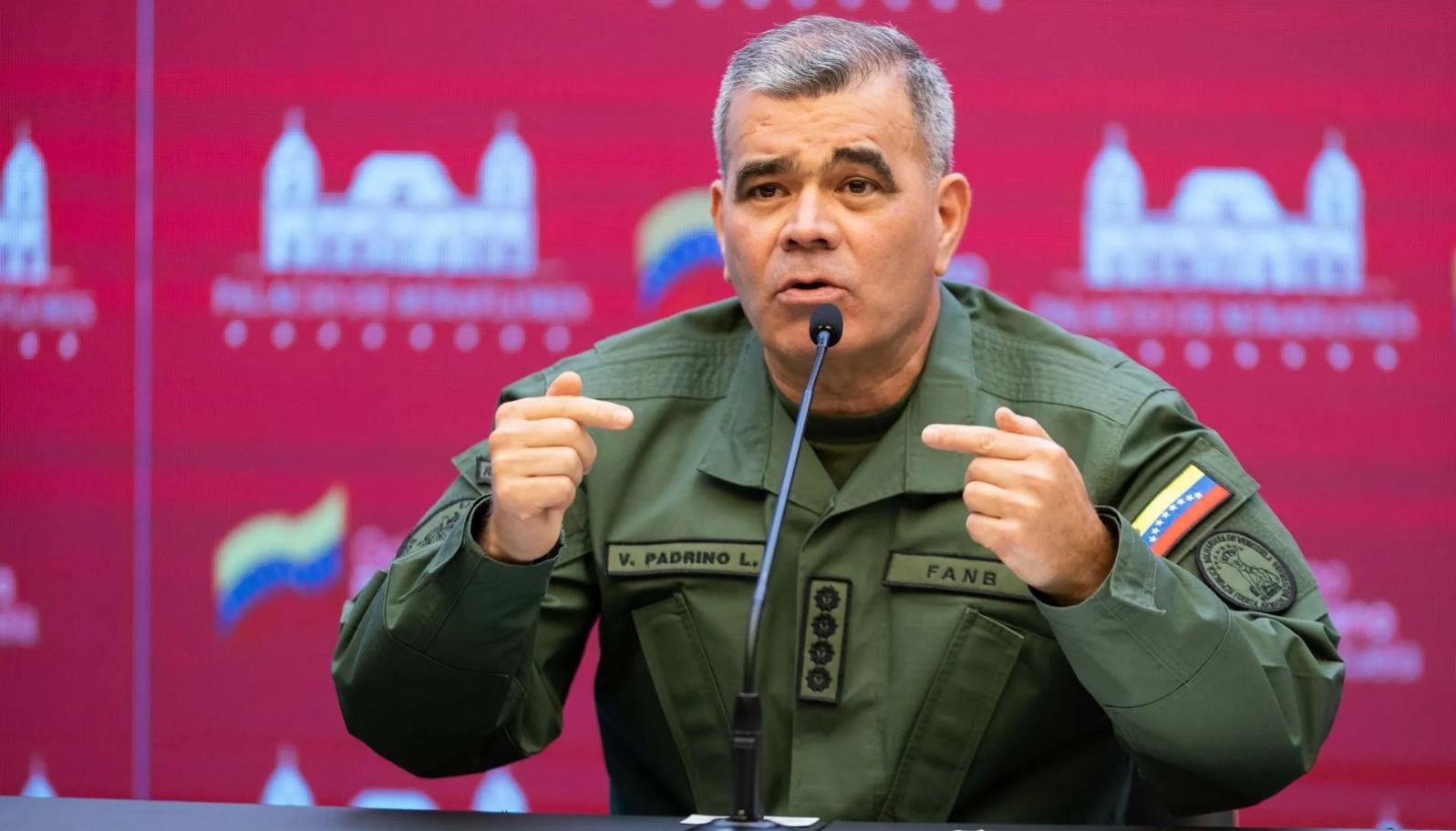Vladimir Padrino López, Ministro de Defensa de Venezuela.