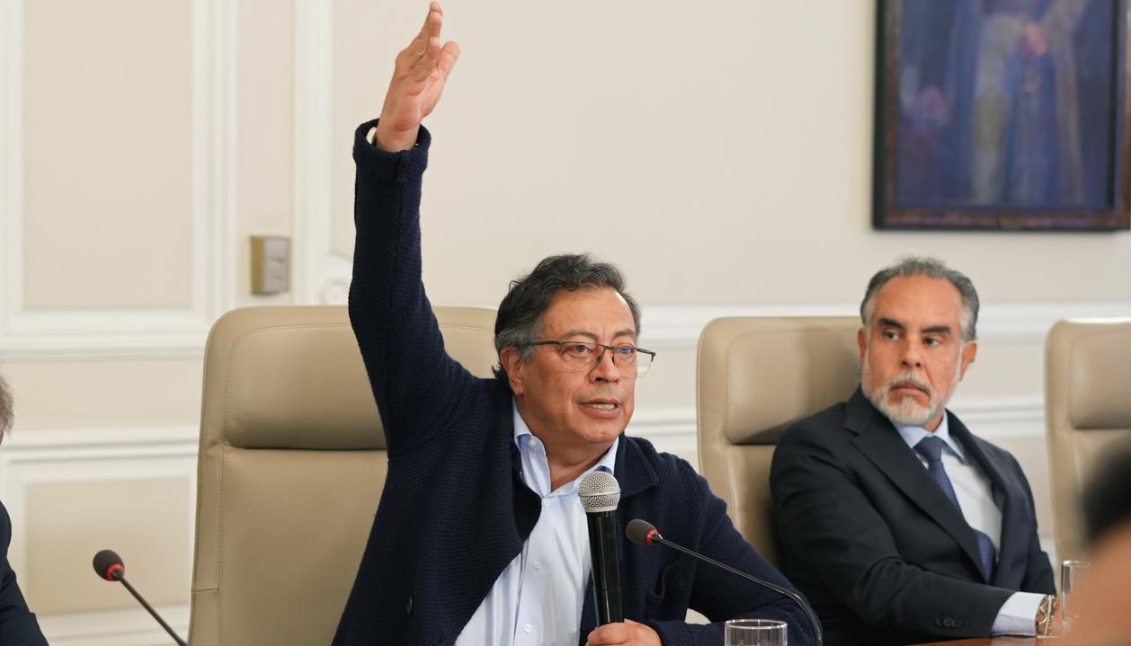 El Presidente Gustavo Petro y Armando Benedetti.