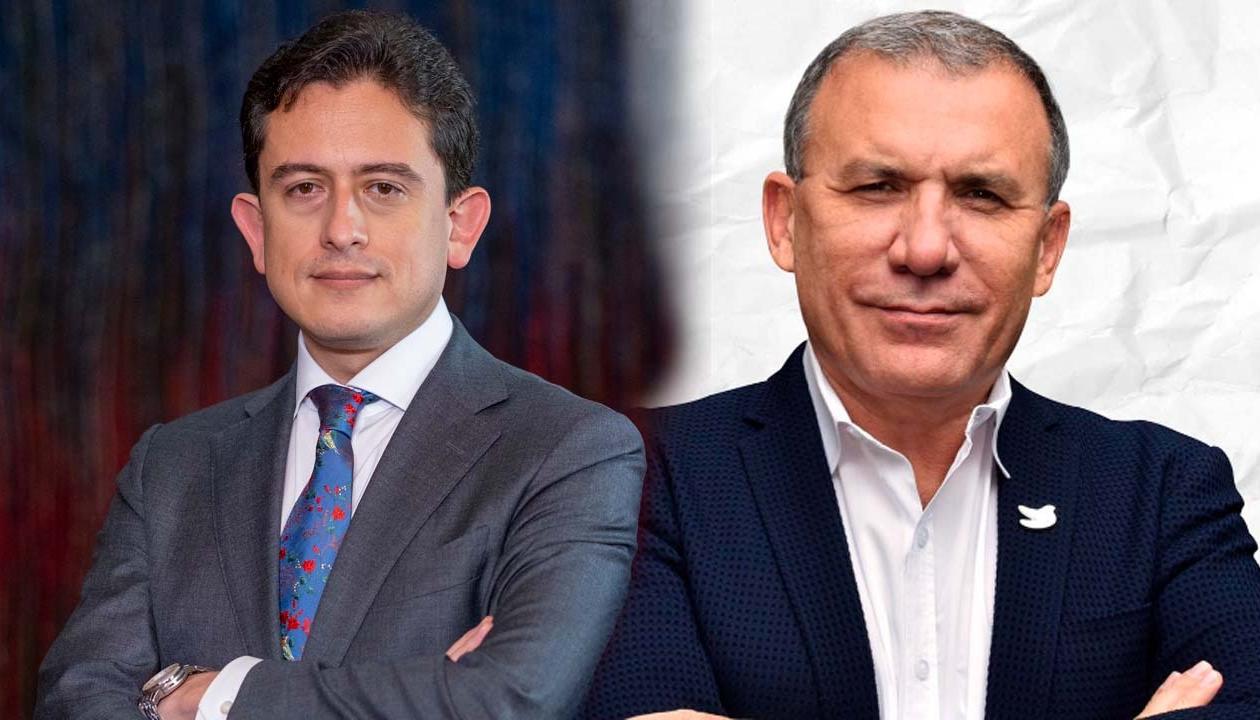El Ministro Luis Carlos Reyes y el Embajador Roy Barreras.