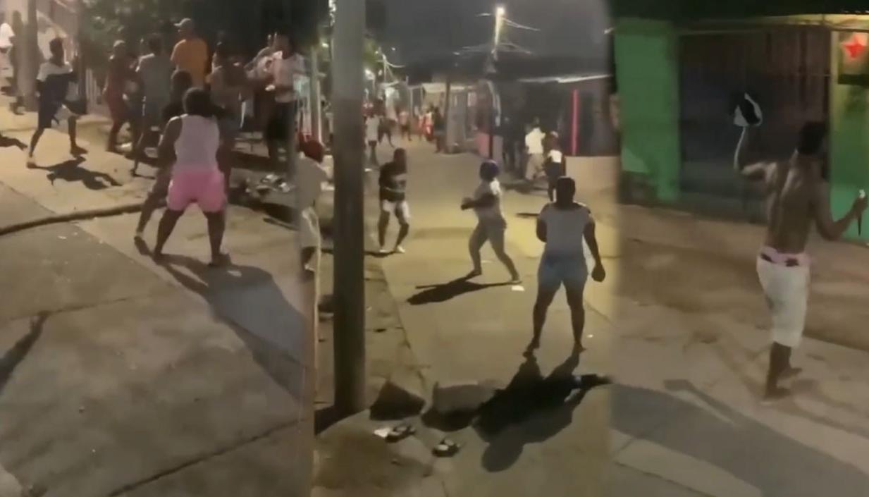 Momentos del enfrentamiento. 