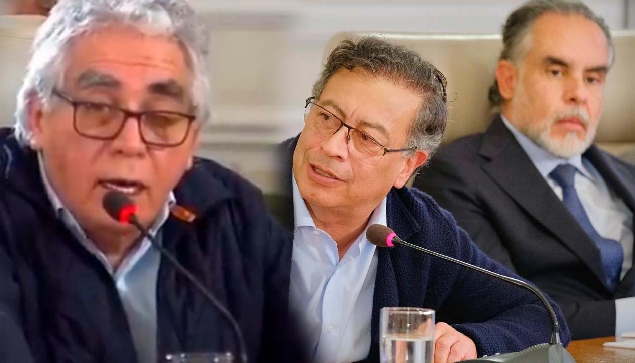 Augusto Rodríguez, Gustavo Petro y Armando Benedetti.