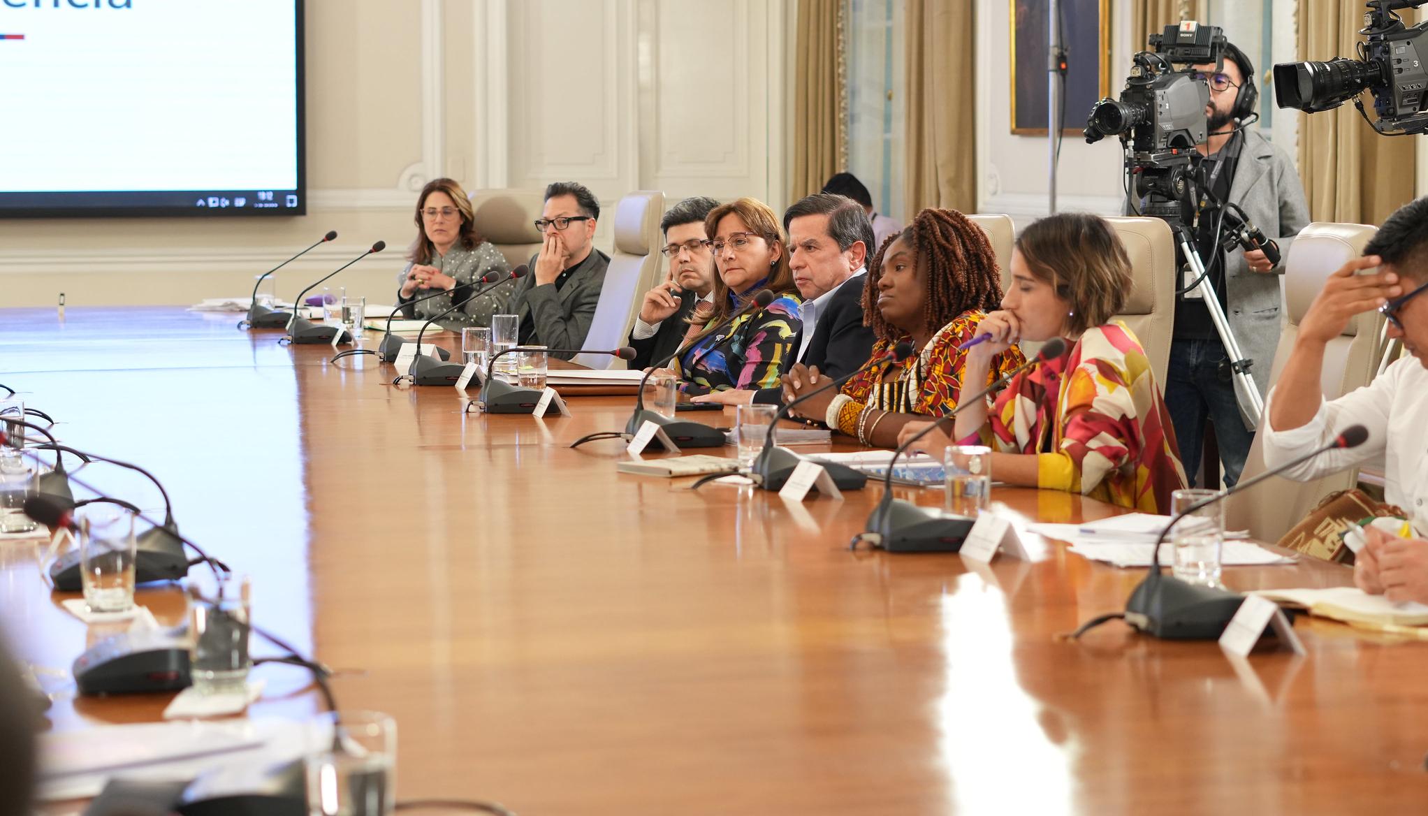 Imagen del Consejo de Ministros, donde se encontraba Laura Sarabia.