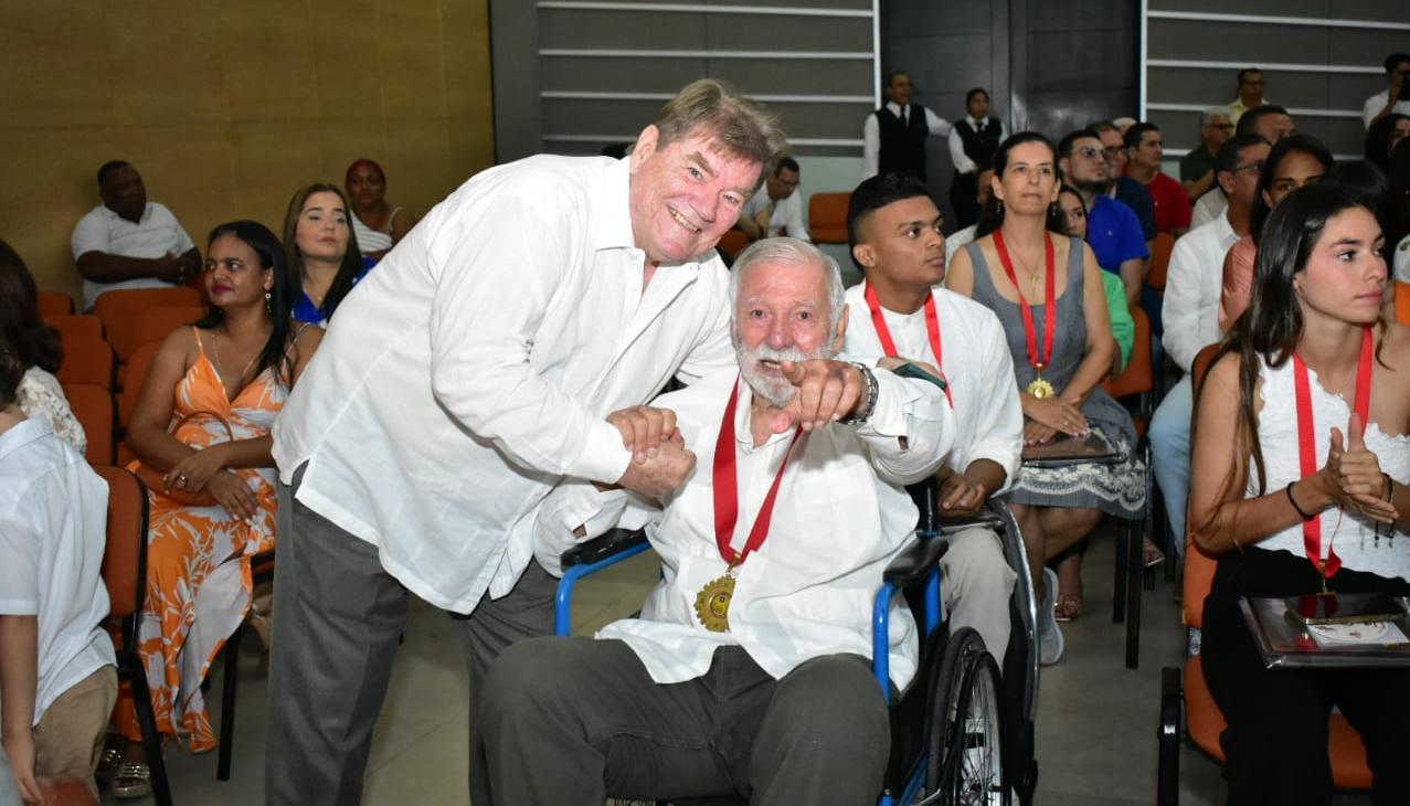 Helmut Bellingrodt y Edgardo Schemel.