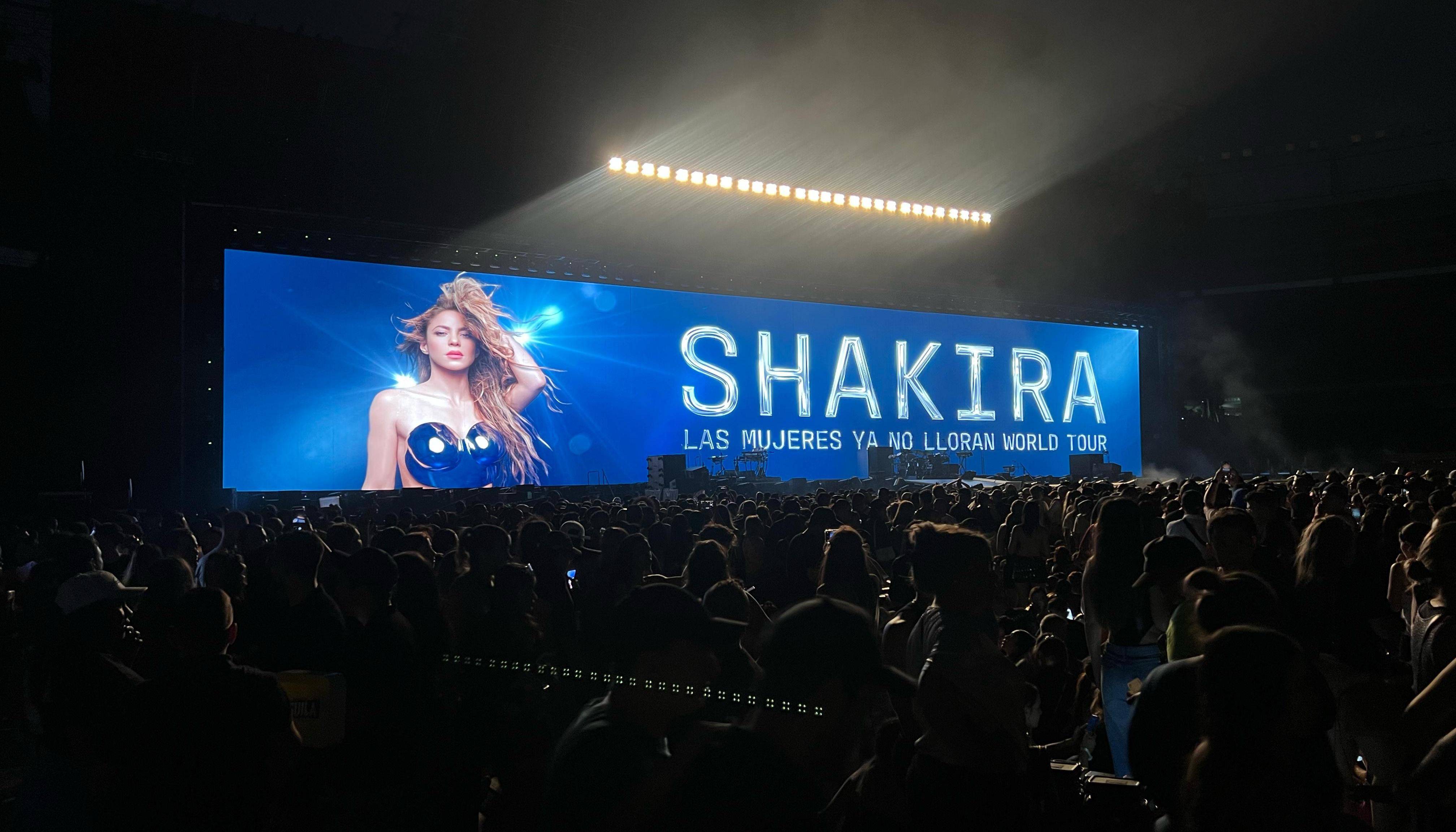 Estadio Metropolitano a la espera del concierto de Shakira.