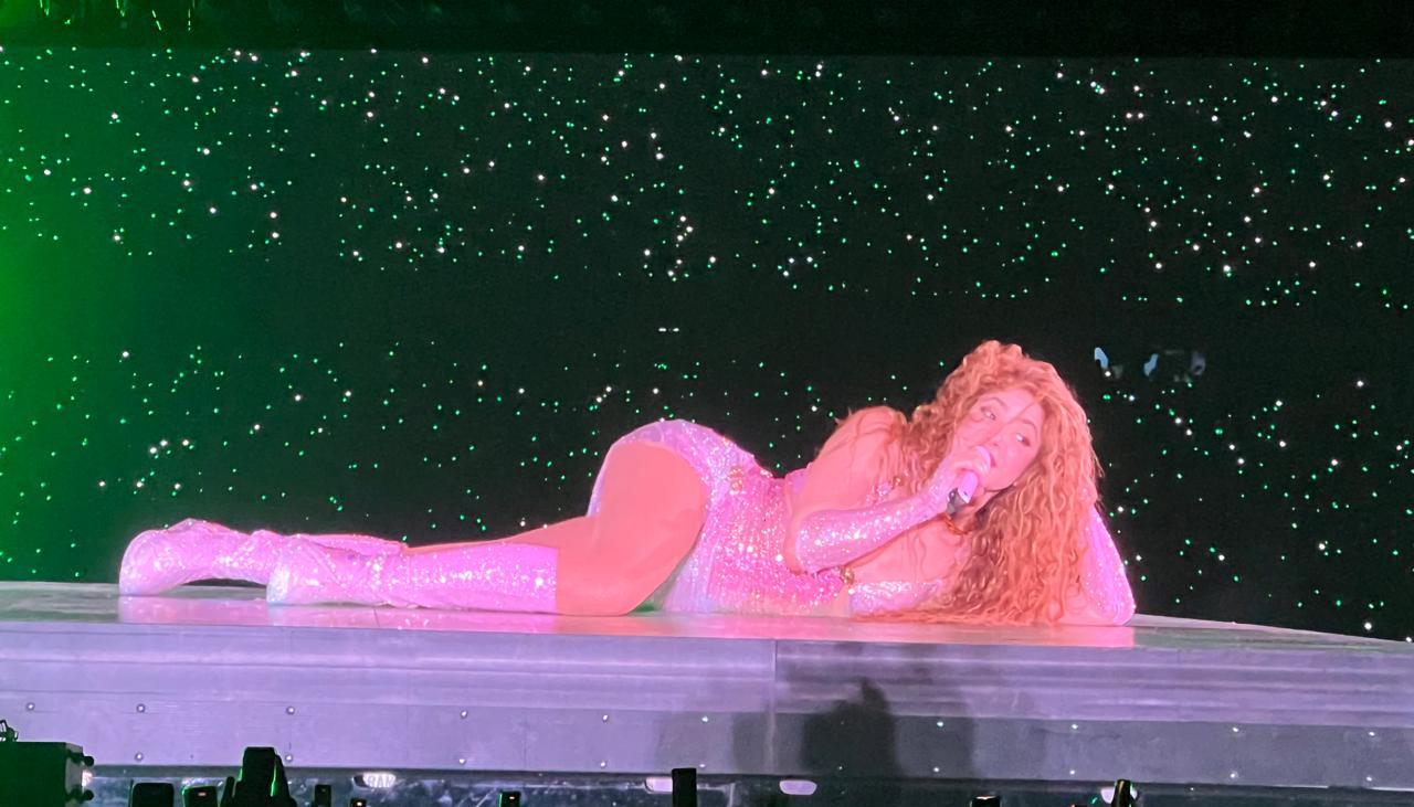 Shakira en el segundo día de concierto en el estadio Metropolitano de Barranquilla.