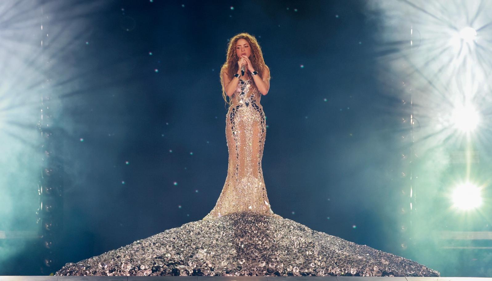 Vestuarios de Shakira en el concierto de Barranquilla. 