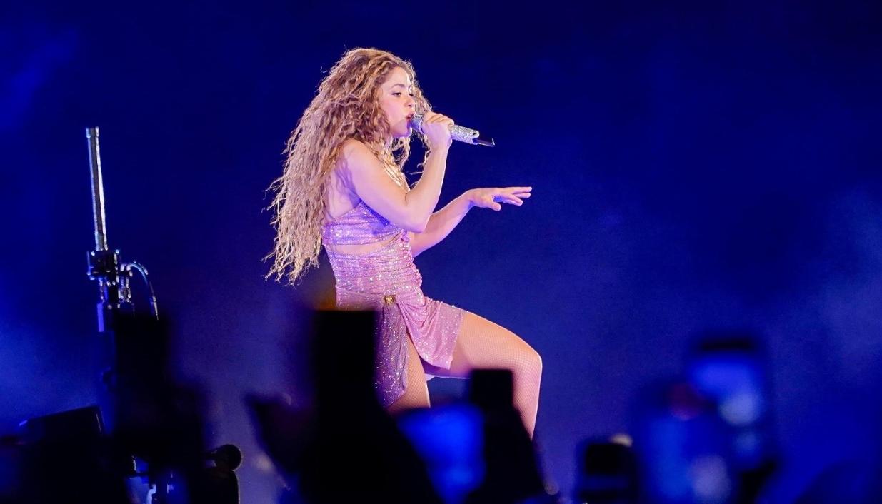 Shakira en el concierto de la noche anterior en el Metropolitano. 