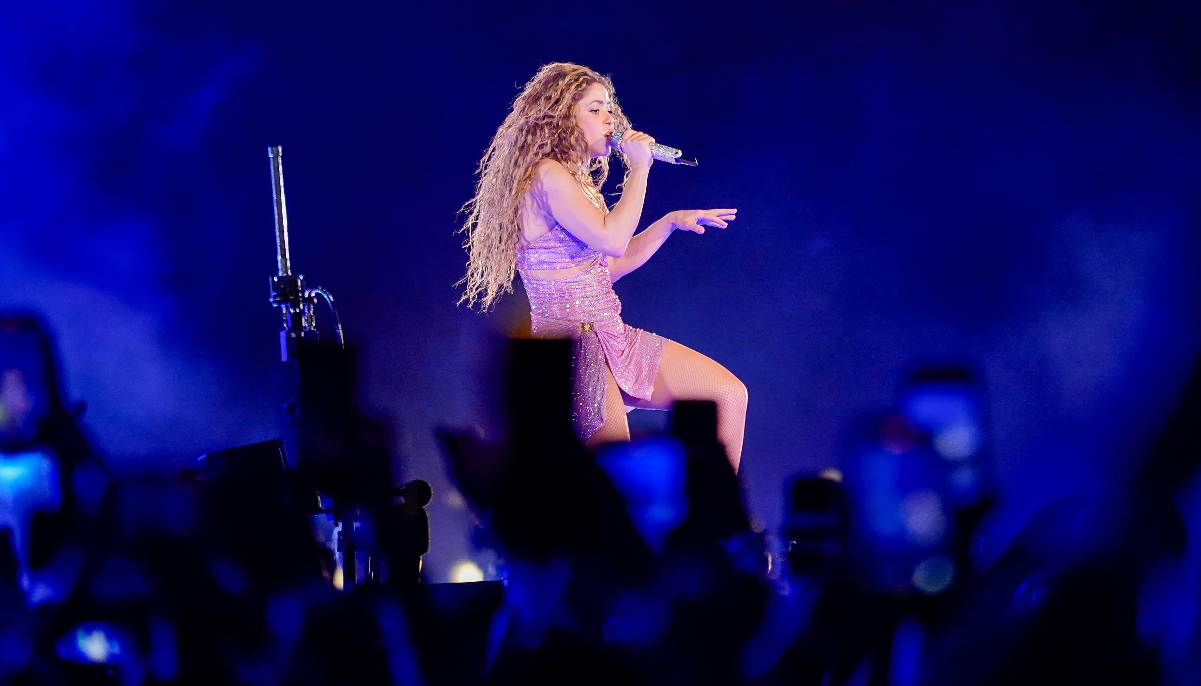 Presentación de Shakira en el estadio Metropolitano.