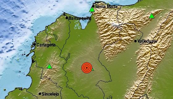 Imagen del reporte del Servicio Geológico Colombiano.