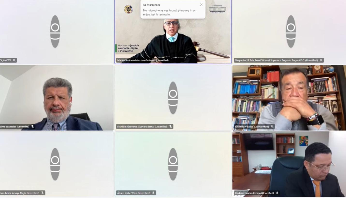 Audiencia contra el expresidente Álvaro Uribe.