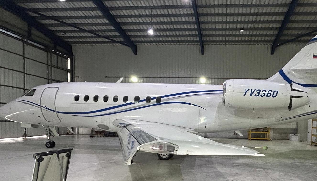 Avión confiscado por Estados Unidos.