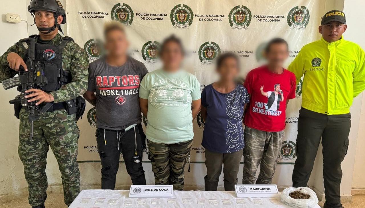 Presuntos integrantes del 'Clan del Golfo'. 