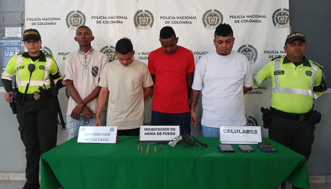 Capturados en el barrio Villa San Pedro.