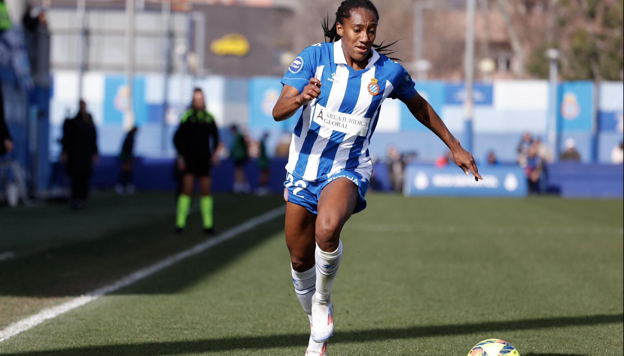 La colombiana Daniela Caracas, jugadora del Espanyol de Barcelona. 