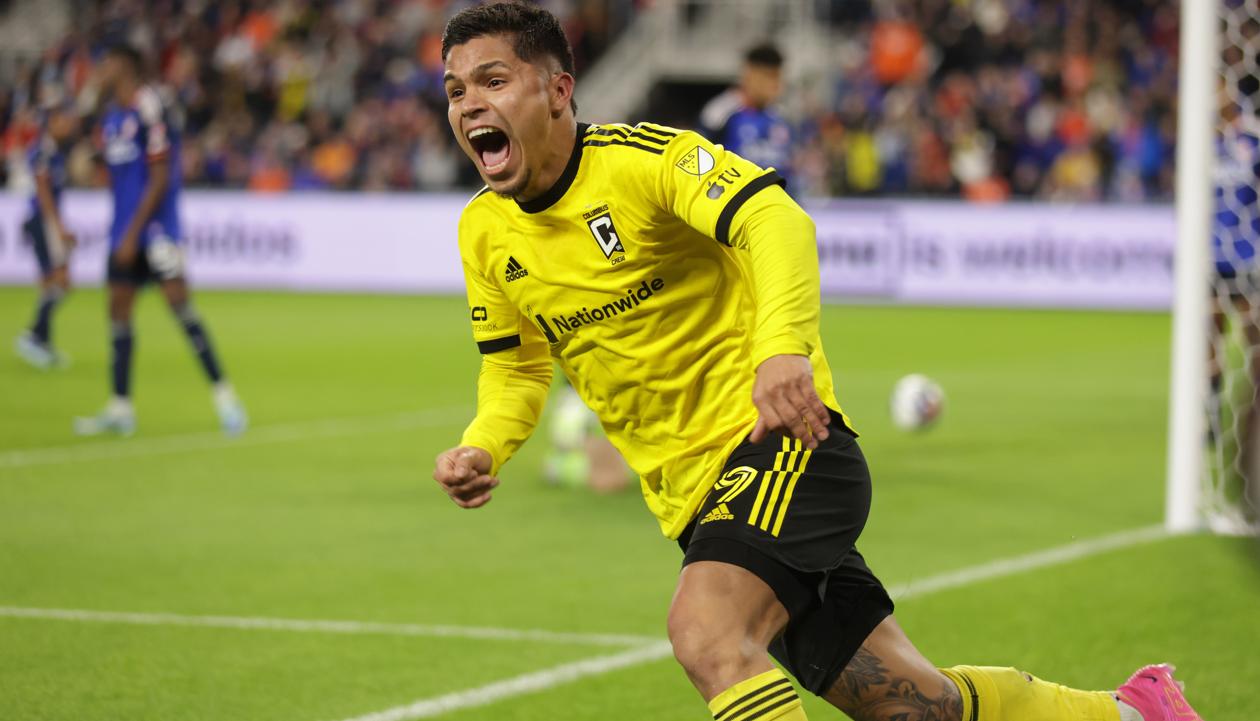 Juan Camilo Hernández, delantero colombiano del Betis de España. 