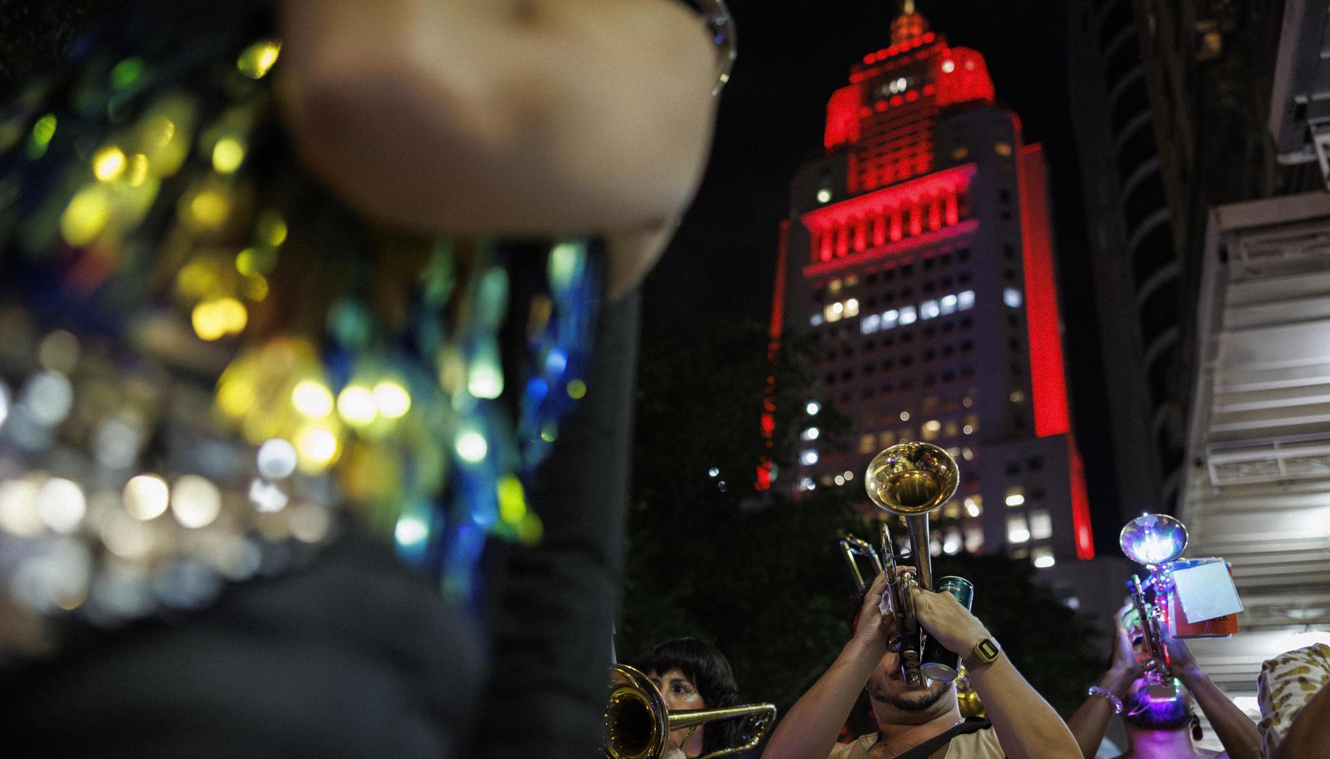 Fiesta previo al Carnaval en Río de Janeiro.