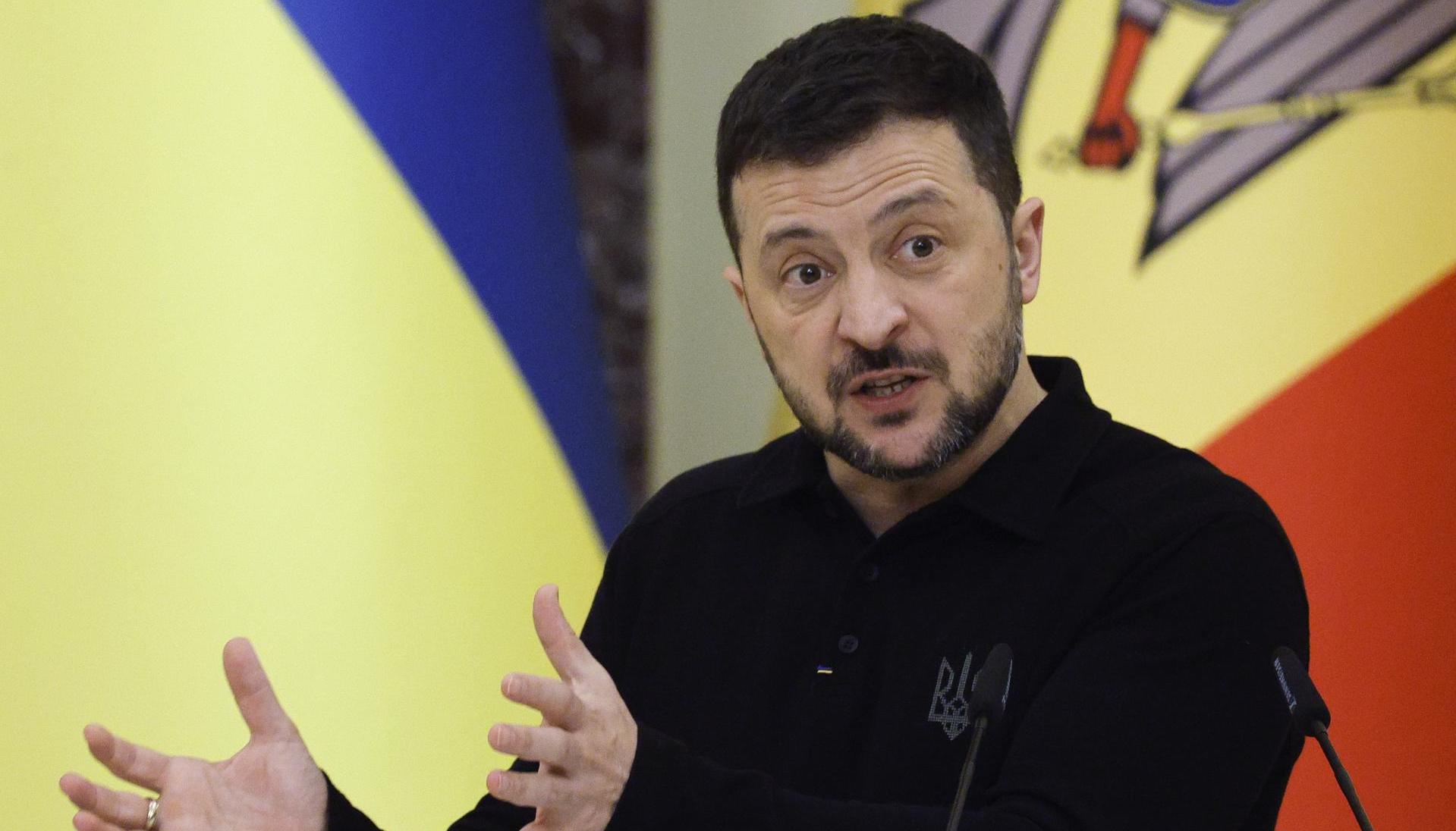 Volodímir Zelenski, Presidente de Ucrania.