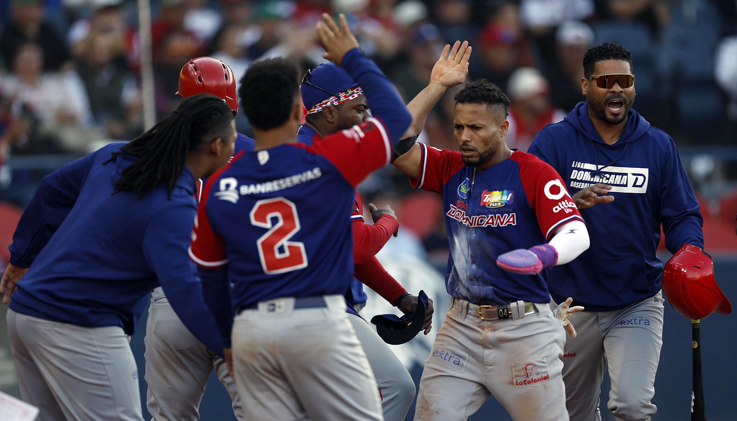 La celebración del Escogido tras vencer a Cardenales de Lara. 