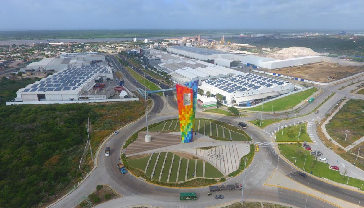 Vista aérea de Tecnoglass.