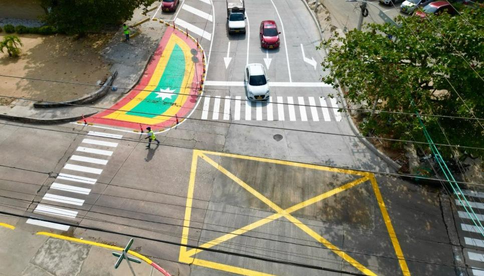 Intervención en la intersección de la calle 85 con carrera 64.
