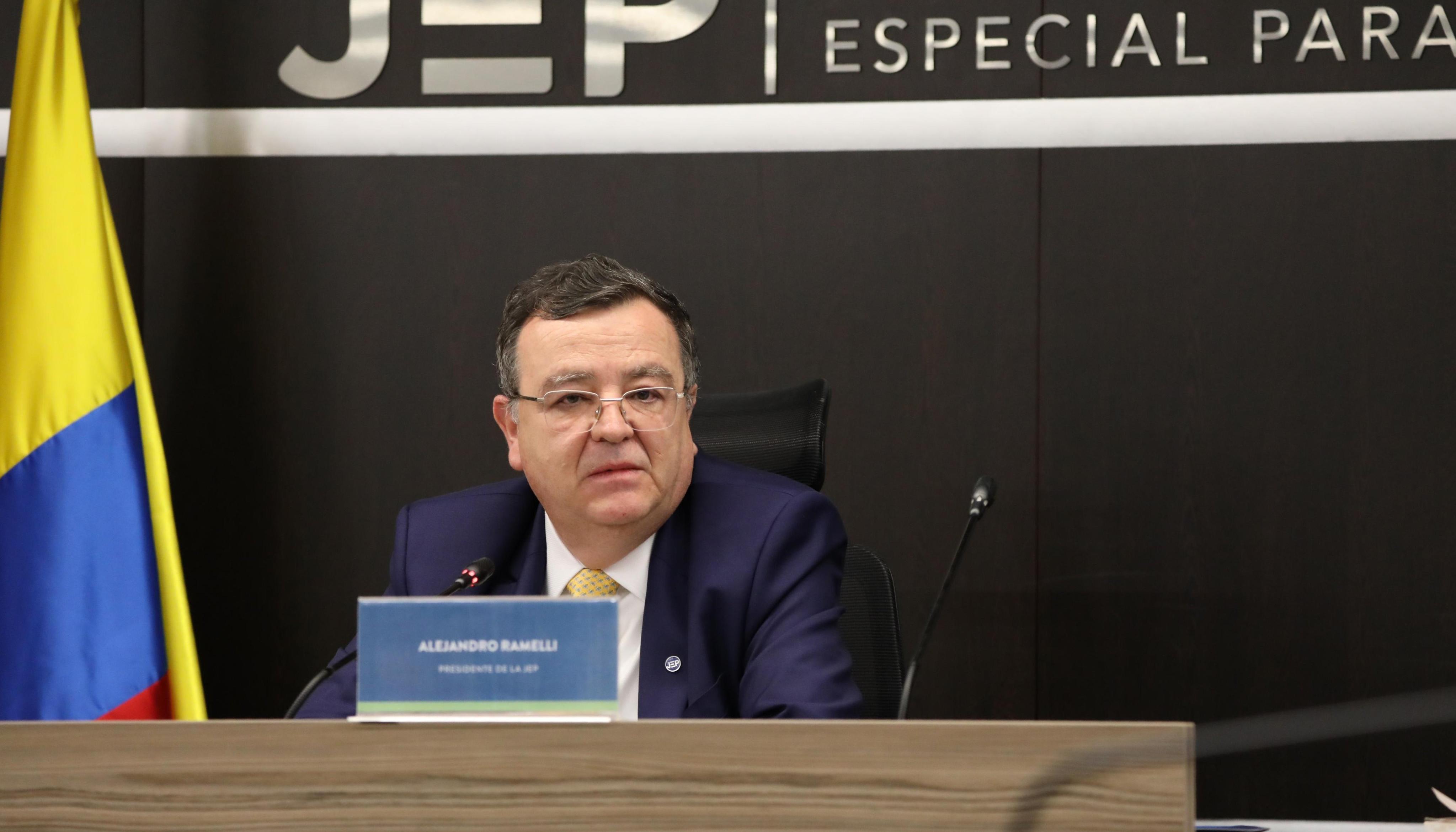 Alejandro Romelli, presidente de la JEP.