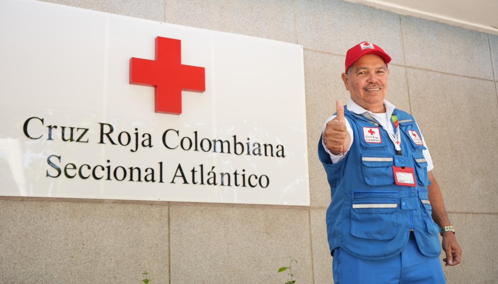 José Estrada Charris, coordinador de Gestión del Riesgo de la Cruz Roja Seccional Atlántico.