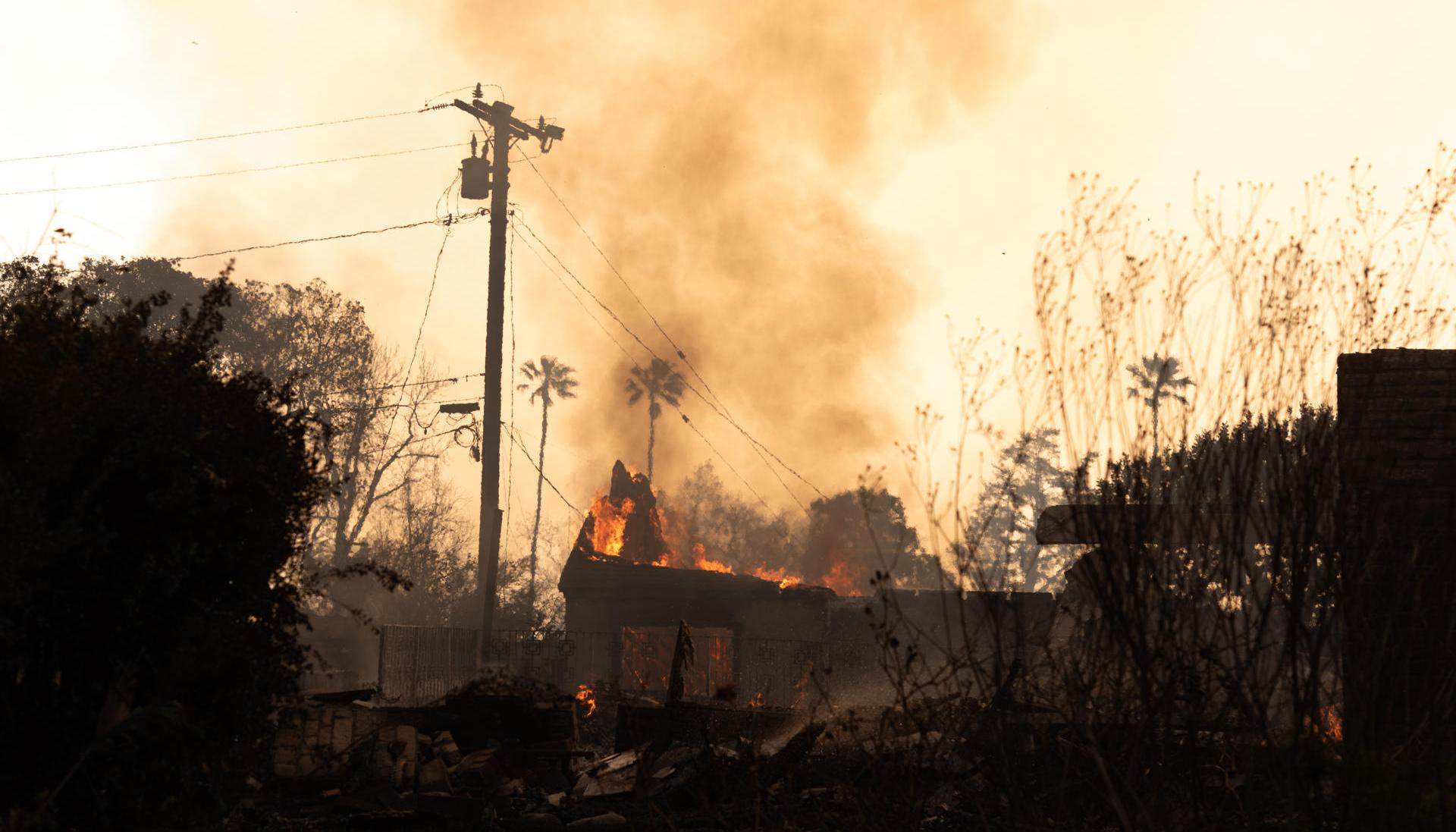 Incendios en Los Ángeles. 