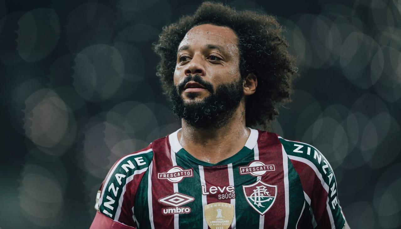 Marcelo con la camiseta del Fluminense, el club donde inició su carrera.
