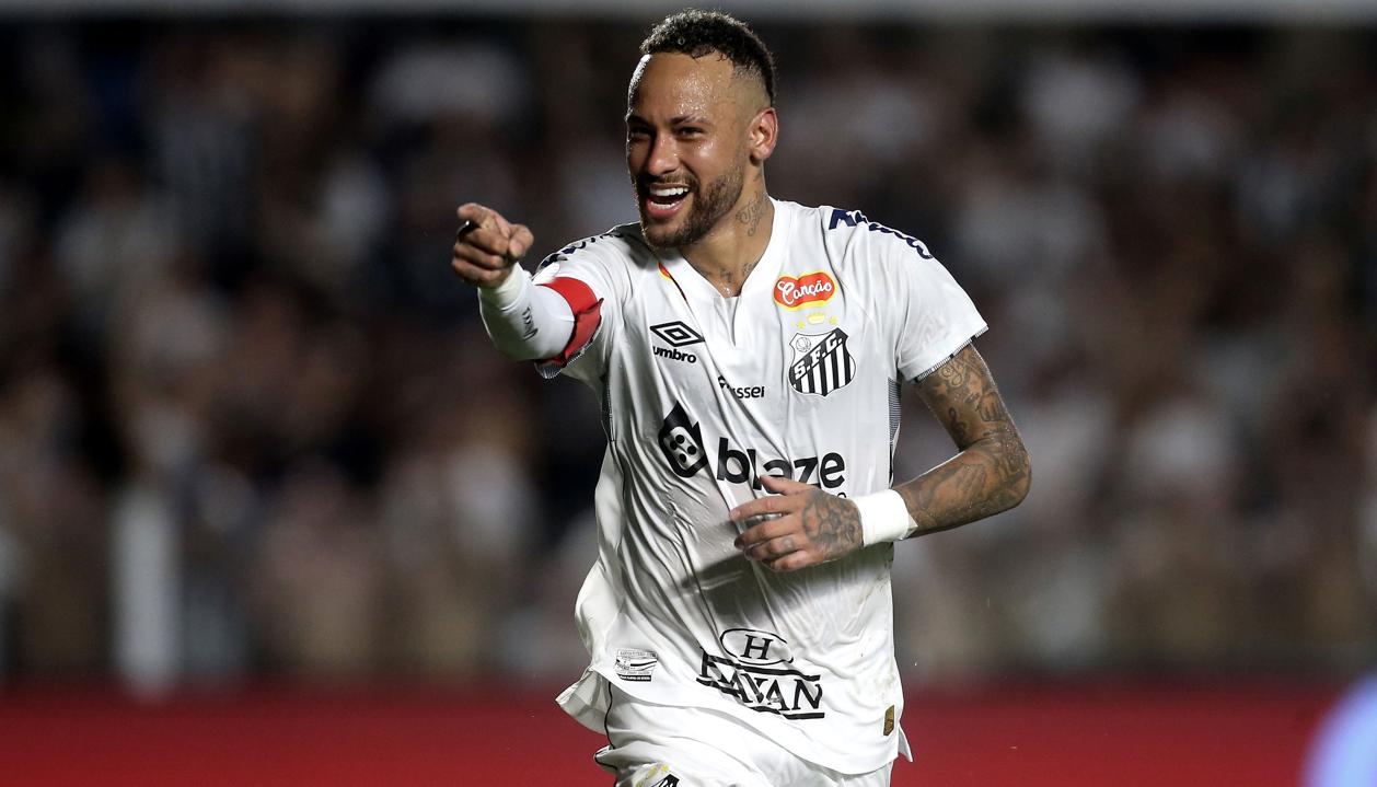 Neymar marcó su segundo gol desde que regresó al Santos.