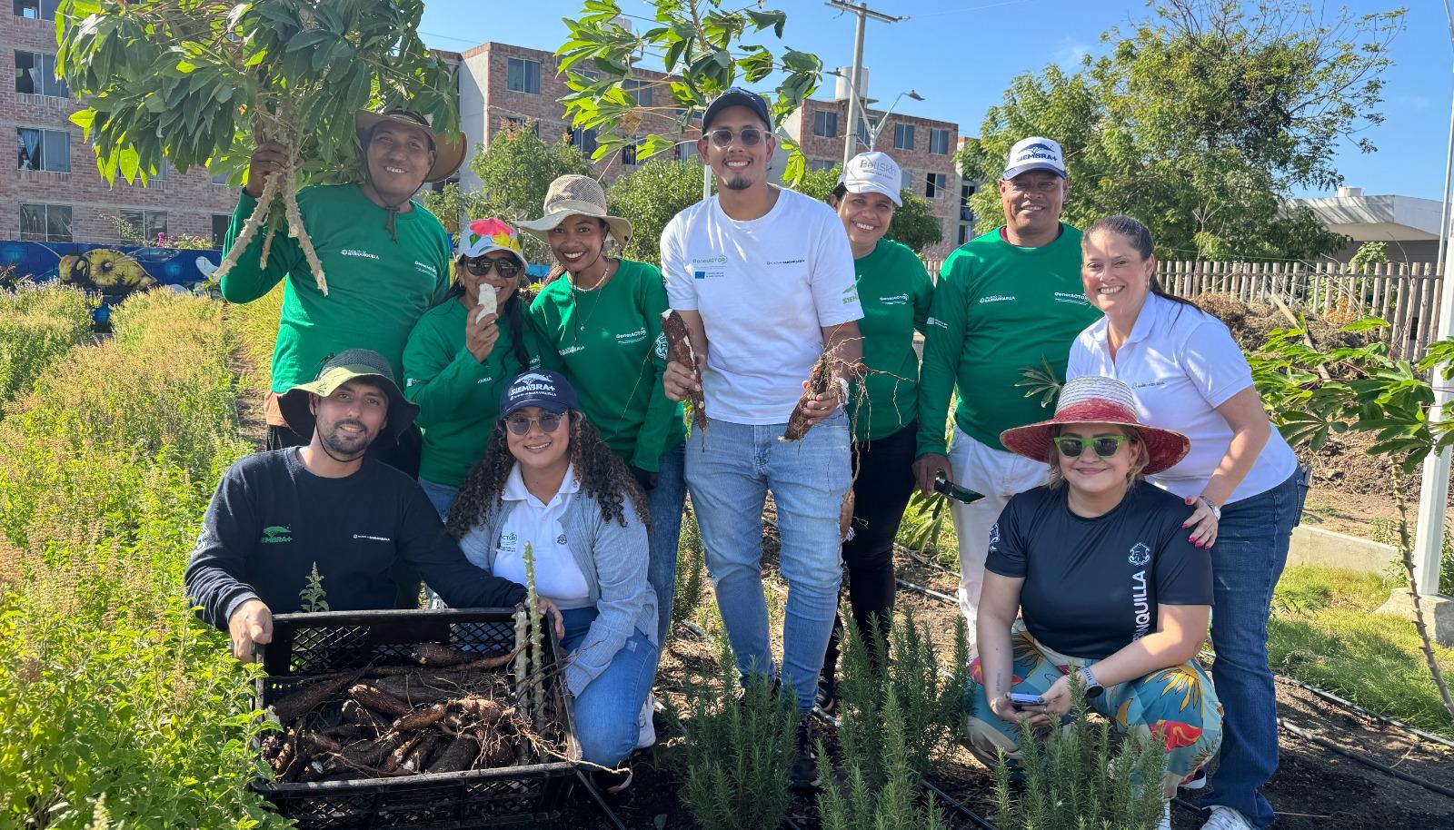 Huerta comunitaria de Las Gardenias.