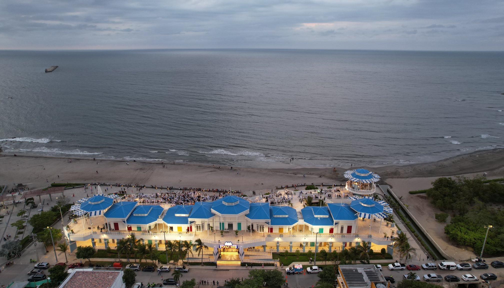 Panorámica de las playas de Puerto Colombia y Muelle 1888.