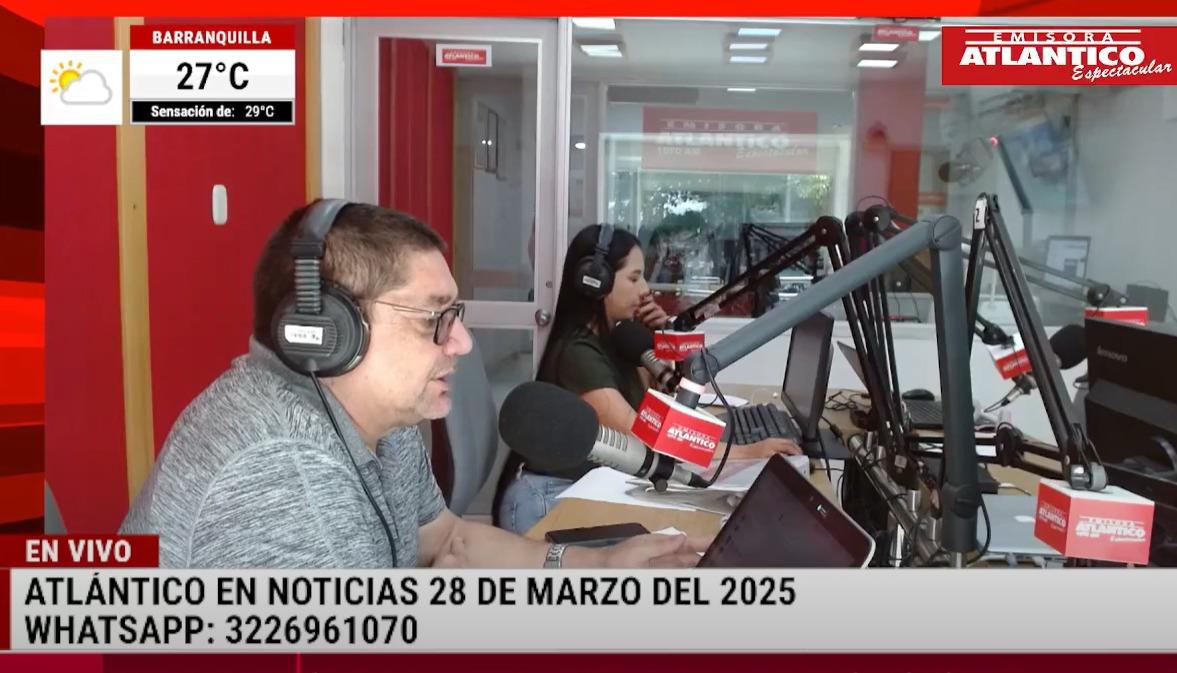 Transmisión de Atlántico en Noticias.