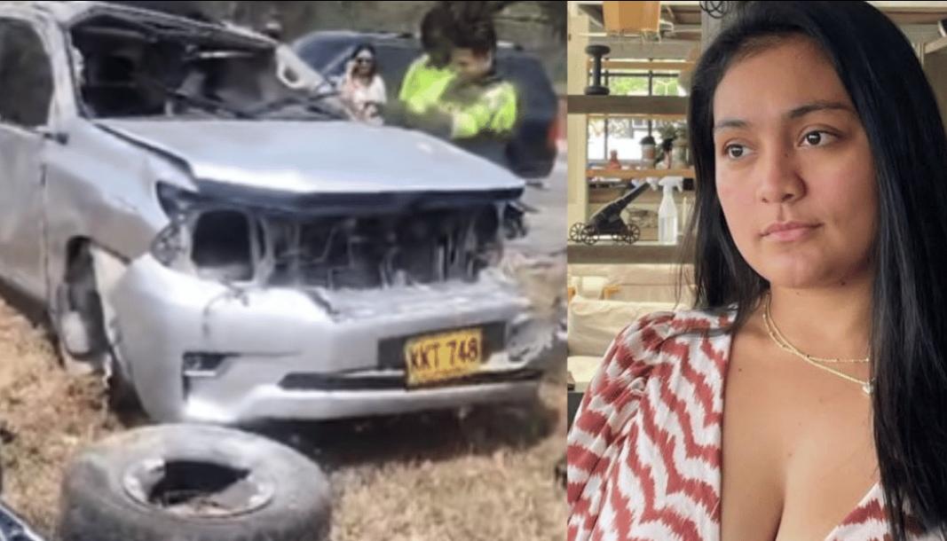 Accidente en la vía Santa Marta - Ciénaga. 